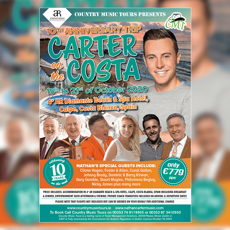 Carter on the Costa Country Music Tours